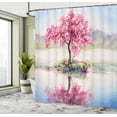 thumbnail image 5 of Ambesonne Sakura Shower Curtain, Japanese Cherry Tree, 69"Wx70"L, Multicolor, 5 of 5