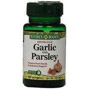 Nature's Bounty Garlic and Parsley Softgels Odorless 100 Soft Gels