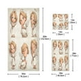 thumbnail image 3 of 3 Sizes of Towel Sets Including Bath Towel Hand Towel and Washcloth for Daily Use Lovely Angels Paper Cutouts, 3 of 8