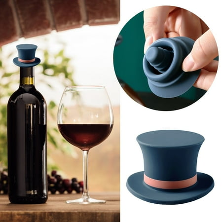 

Hat Silicone Stopper Creative Stopper Hat-shaped Champagne Stopper Bottle Sealing Stopper