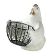 thumbnail image 2 of Cestas de Alambre Adorno de Gallina Decoración Multis Contenedor Doméstico Diseño de Pollo Almacenamiento de Huevos para Cocina Gabinete de Granja blanco Sunnimix Cestas de alambre, 2 of 8