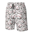 thumbnail image 4 of Fotbe Cute Baseball Trajes de Baño Estampados para Hombre, Shorts de Verano de Secado Rápido, Ropa de Playa, Bañadores-X-Large, 4 of 6
