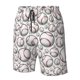 thumbnail image 4 of Balery Cute Baseball Traje de Baño Estilo Hawaiano para Hombre, Shorts de Secado Rápido con Bolsillos-X-Large, 4 of 6