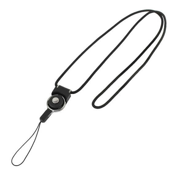 Detachable Strap Phone Lanyard Neck Band Quick Release Cord Holder Keys Black