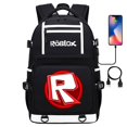 thumbnail image 4 of ROBLOX-mochila de viaje de ocio para hombres y mujeres, bolso escolar con impresión bidimensional, periférico de juego, USB, juvenil, estudiante, nuevo, 4 of 4