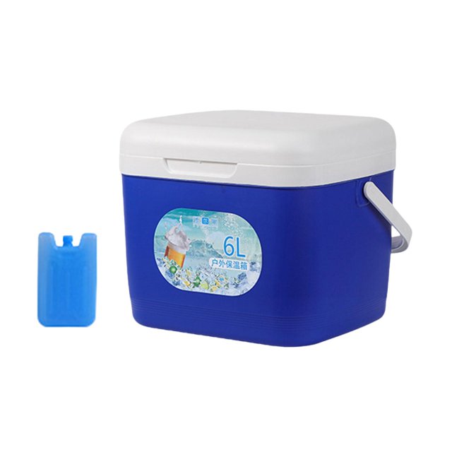 S SERENABLE Portable Cooler Box Personal Classic 6L for Cold/Hot Drinks Blue