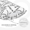 thumbnail image 3 of Susaid Lavender Flowers Print Pillowcases Multiple Size, Pillow Cover Super Soft Envelope Closure Standard Pillow Case-14"x20", 3 of 6