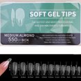 thumbnail image 1 of 550PCS fake nails set, ultra-thin frosted fake nails with storage box, 1 of 4
