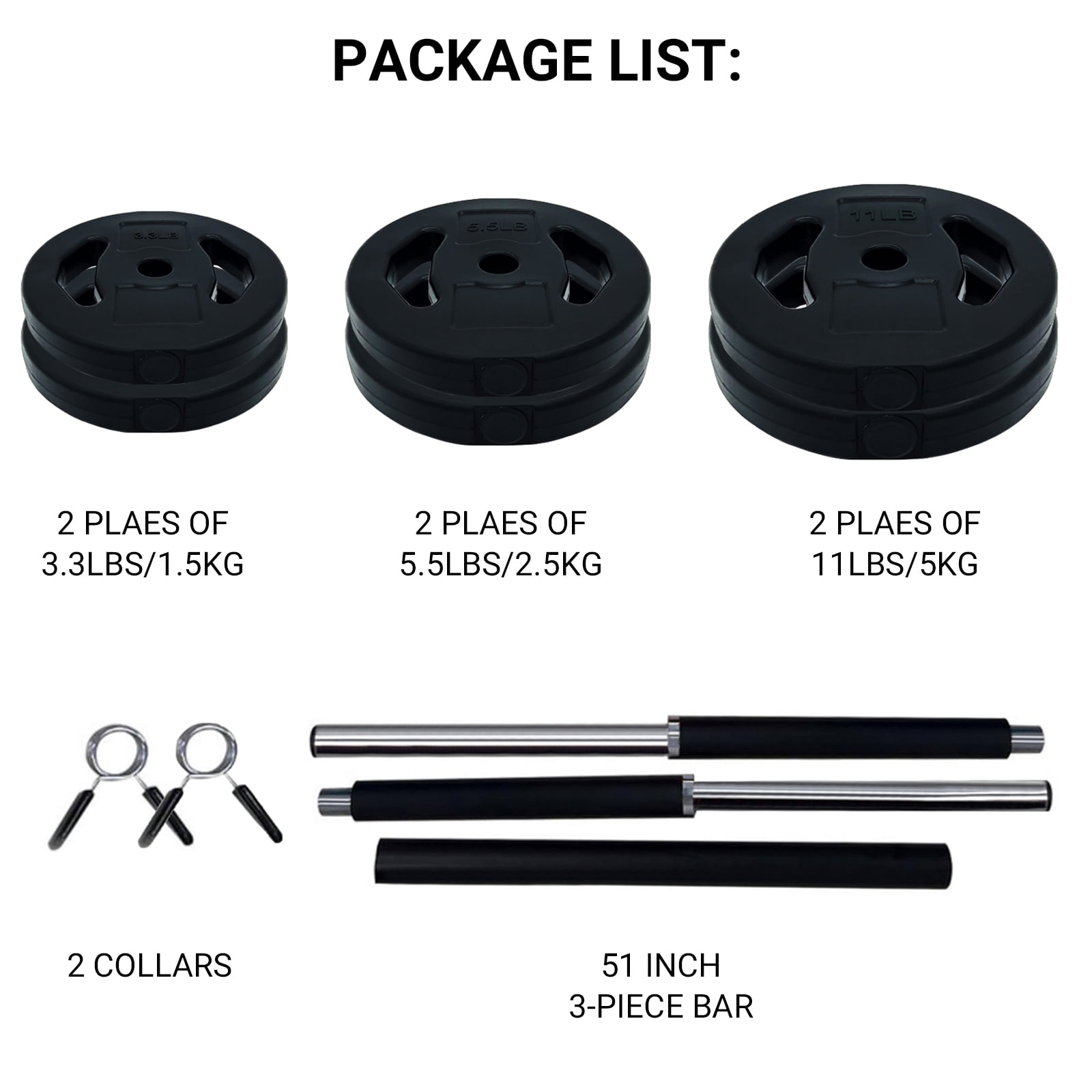 CazToi Cardio Pump Adjustable Barbell Dumbbell All in One Set