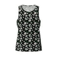 thumbnail image 5 of Wukai Daisies Flowers Print Men’s Workout Tank Top Sleeveless Muscle T shirt Gym Running Fitness Tank Top-XX-Large, 5 of 7