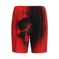 thumbnail image 2 of Lsque Minimalist Skull Red Mens Sleep Pajama Shorts,Short Pajama Pants, Cotton Ultra-Soft Knit-XX-Large, 2 of 9