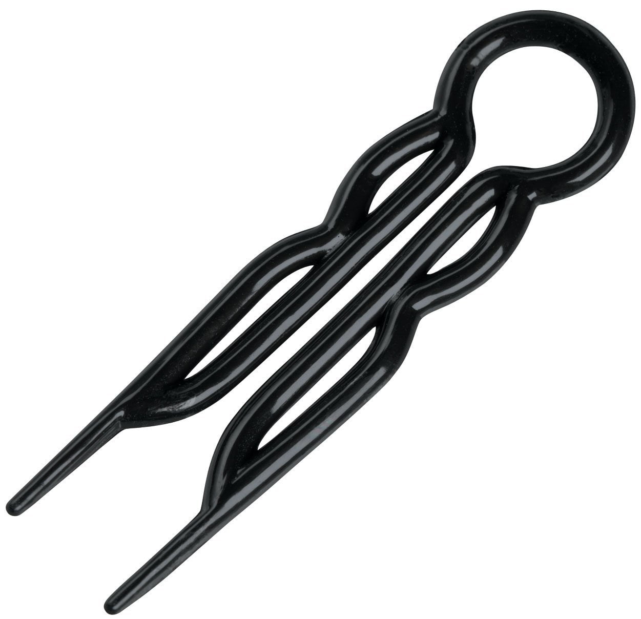 Set Of 10 Magic Grip Hair Pins Black Made With Durable Plastic