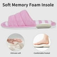 thumbnail image 4 of Soft Cotton Open-Toe House Slippers for Women and Men, Indoor Comfort Bedroom Shoes, 4 of 13