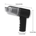 thumbnail image 3 of Aspiradora de Coche Inalámbrica | Potencia de Succión 5000Pa Batería Recargable USB 1200mAh | Mini Aparato Portátil de Mano para Seco y Mojado para Hogar y Auto | 120W | Múltiples Accesorios, 3 of 9