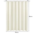 thumbnail image 2 of ZYNERY Cortina de baño tejida waffle , con 12 ganchos de acero inoxidable, cortina de baño de tela pesada, impermeable, duradera, lavable a máquina, adecuada para la mayoría de baños estándar (beige), 2 of 7
