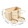 thumbnail image 3 of Caja de almacenamiento para reposabrazos de coche con portavasos plegables, organizador de consola multifuncional para teléfonos, pañuelos y refrigerios, diseño de plástico duradero para una, 3 of 7