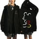 thumbnail image 3 of Sudadera con capucha de Mickey Mouse para mujer, chaqueta de manga larga con cremallera de gran tamaño, productos de Disney, otoño e invierno, novedad de 2024, 3 of 4