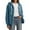 Blue, variant on Women's Cozy Hooded Jacket For Everyday Wear Soft Winter Outerwear With Secure Zip Closure And Pockets Comfortable Layering