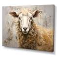 thumbnail image 2 of Designart "Comfortable Sheep In Beige III" Sheep Canvas Wall Art, 2 of 7