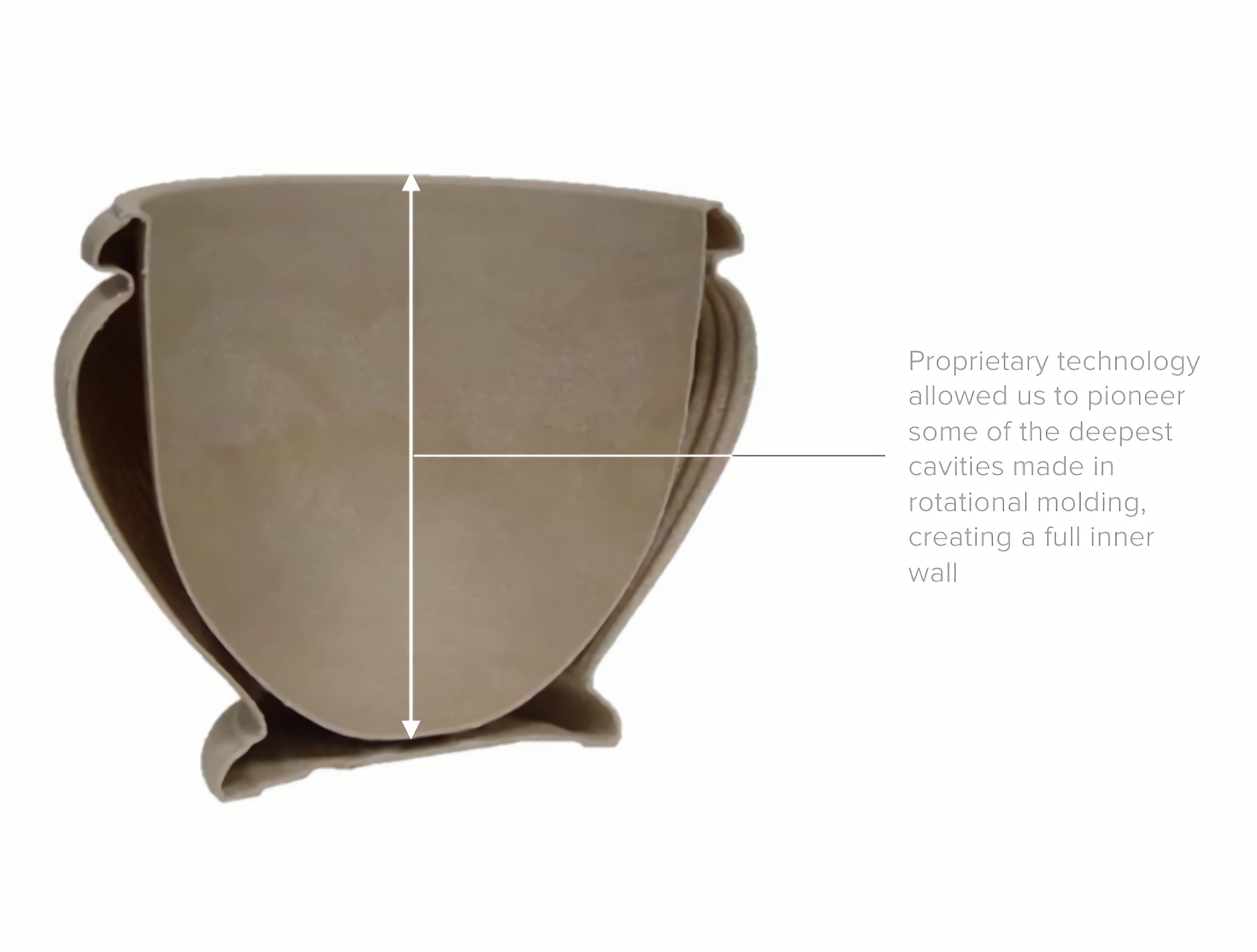 22.5" Milano Large Round Planter. Frost Resistant Polyresin Outdoor Flowerpot Patio Garden
