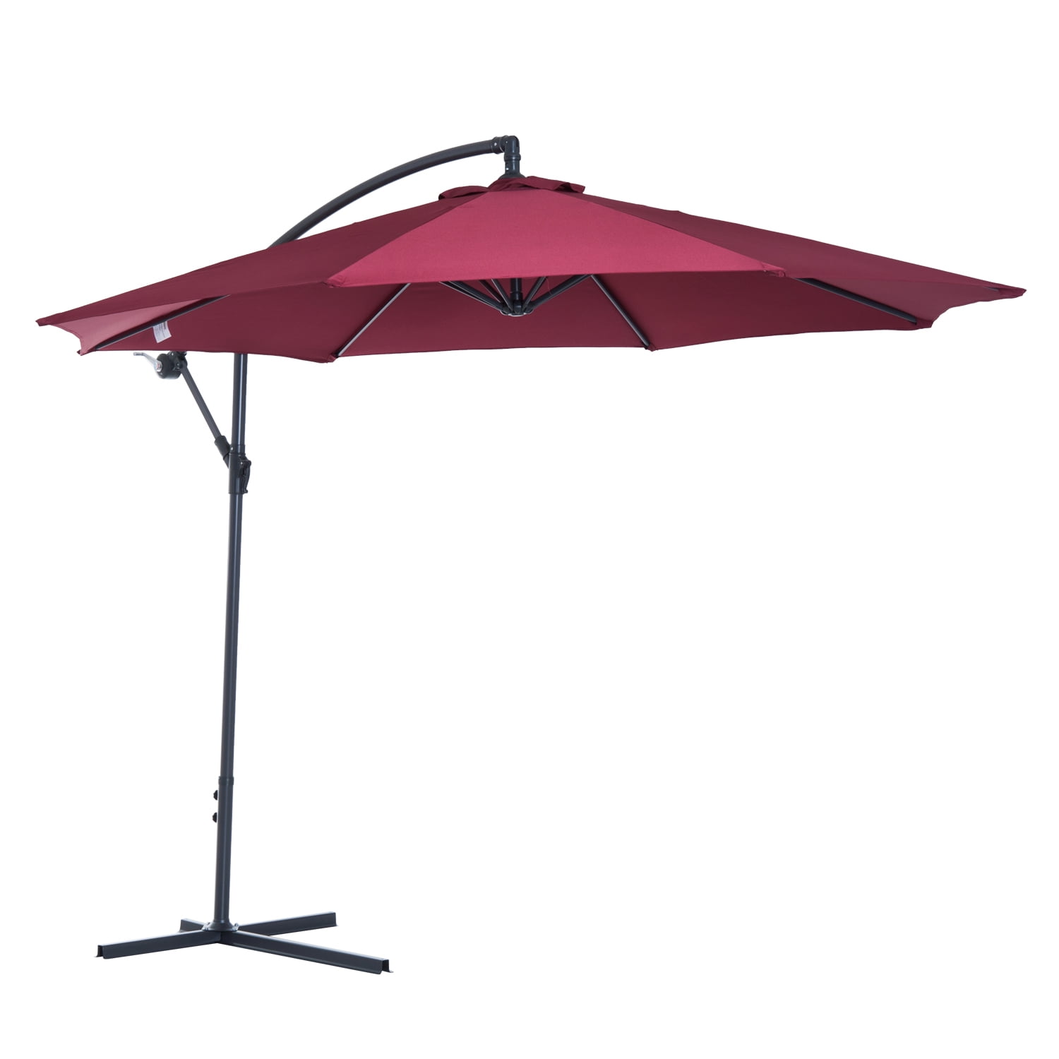 Φ10’ Deluxe Patio Umbrella Outdoor Market Parasol Banana Hanging Offset