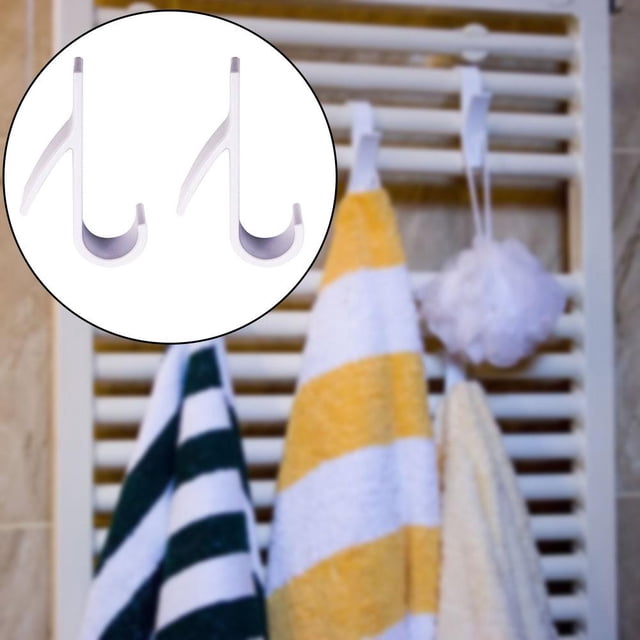 Percha Colgador de 2 uds para toallero calentado, riel para radiador, gancho de baño, soporte para estante de secado Wdftyju Libre de BPA