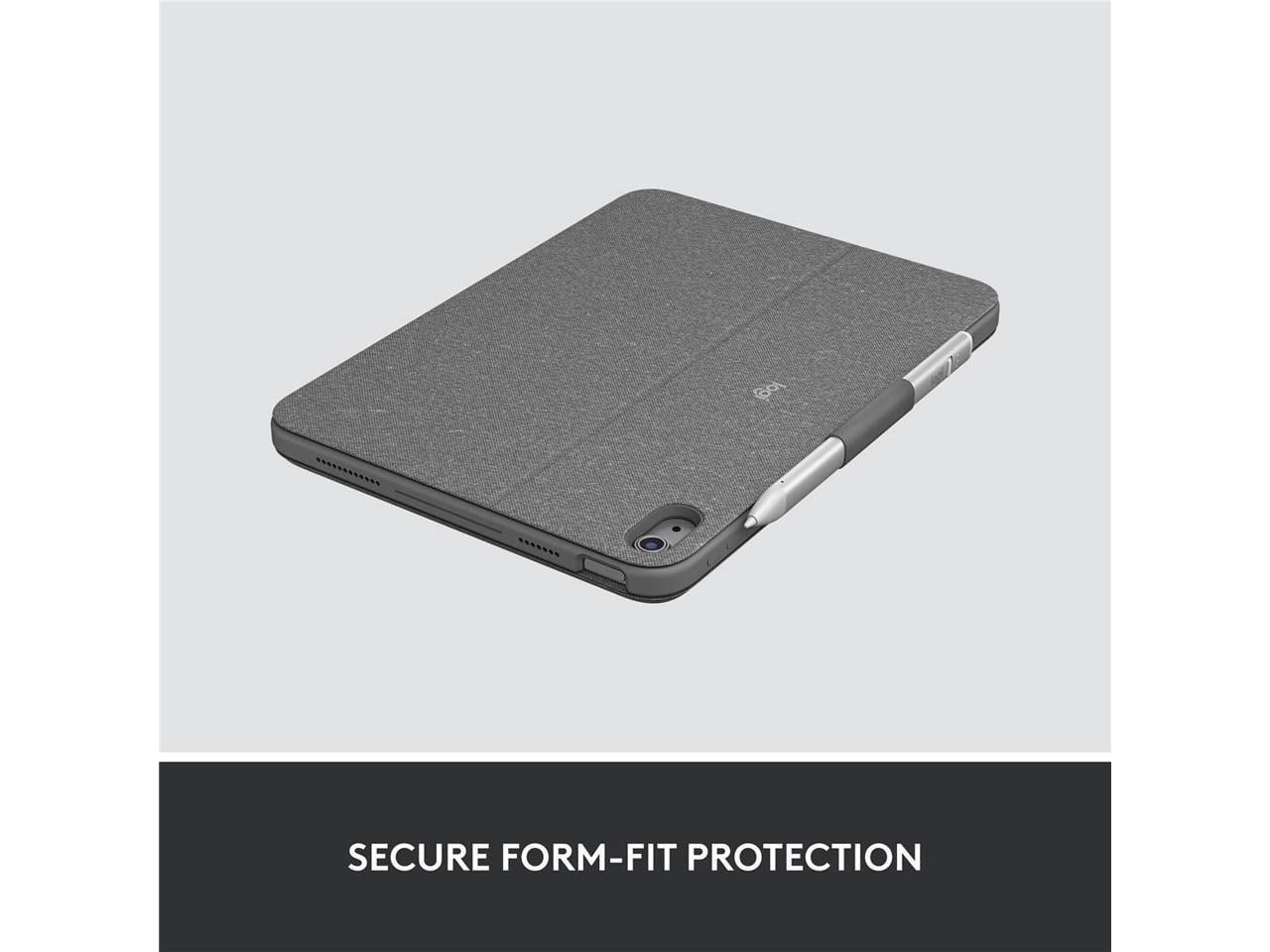 Logitech Combo Touch, Detachable iPad Keyboard Case (10th gen and A16) with Large Precision Trackpad, Full-Size Backlit Keyboard, and Smart Connector Technology, Oxford Gray