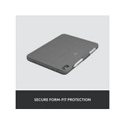 Logitech Combo Touch, Detachable iPad Keyboard Case (10th gen and A16) with Large Precision Trackpad, Full-Size Backlit Keyboard, and Smart Connector Technology, Oxford Gray