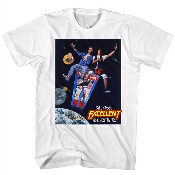 Bill And Ted Poster White Adult T-Shirt 5Xl