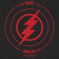 thumbnail image 2 of Men's The Flash Time Travel Lightning Bolt Graphic Tee Black X Large, 2 of 5
