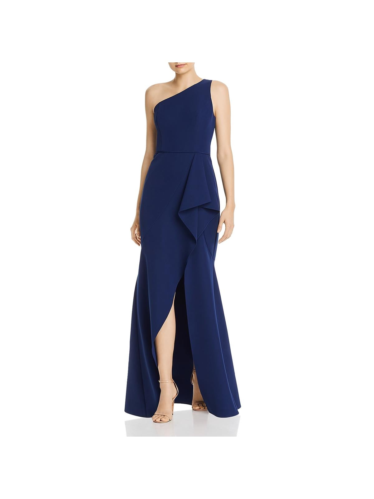 aidan mattox one shoulder dress