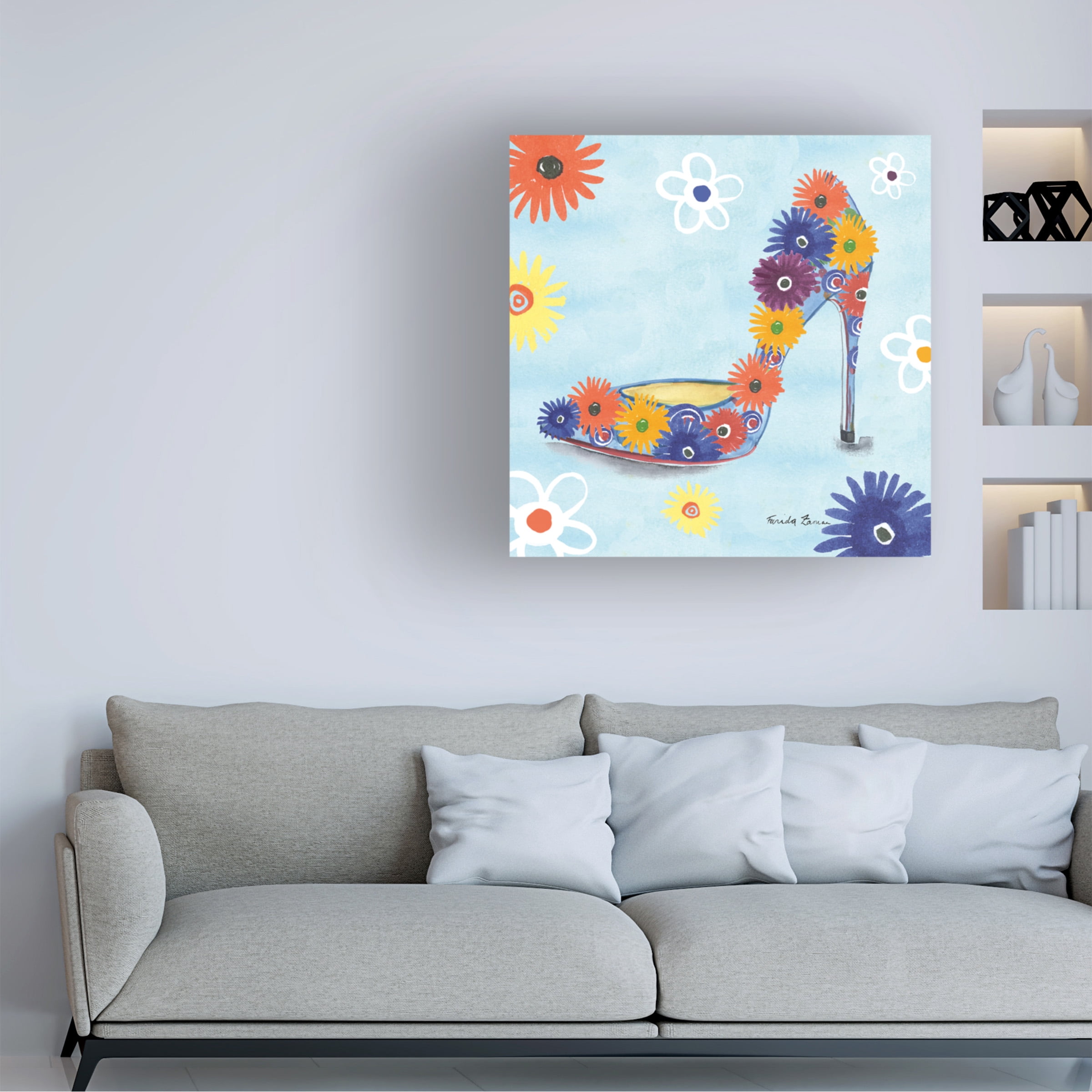 Farida Zaman 'Love Shoes V' Canvas Art
