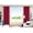 Burgundy, variant on Gorgeous Home Linen Set of 2 Panels 100% Blackout Bedroom Window Curtain Panels, 84", Ivory Off