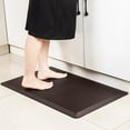thumbnail image 6 of EGYMEN Kitchen Mats for Floor, 17"x28" Step Rite Kitchen Rug for Standing Desk, Non-Slip, Thicker, Stain Resistant, Waterproof, Comfort Anti Fatigue Floor Mat for Home, Kitchen, Office(Brown), 6 of 7