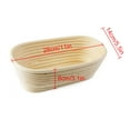 thumbnail image 2 of 1 Pcs Oval Bread Banner Anti-counterfeiting Basket, Sourdough Bread Baking Supplies,for Making Baking And Fermentation(11in x 5.5in x 3.1in,28cmx14cmx8cm), 2 of 5