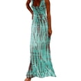 thumbnail image 1 of WTXUE Robes pour Femmes 2024, Robe d'Été Automne Multi-Imprimée pour Fête Mariage, Robe Dos Nu, Robe Verte, 3 Vert TG, 1 of 5