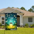 thumbnail image 2 of Jbralid Let Your Light Shine Fireflies Jar Garden Flag For Spring Summer Home Outdoor Garden Yard Door Decor 12x18 inch, 2 of 5