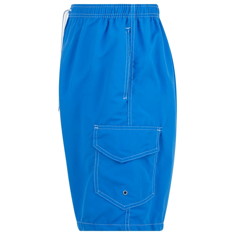 Mens swim trunks with cargo pockets sale