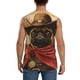 thumbnail image 4 of Fotbe Western French Bulldog Cowboy Men's Camiseta sin Mangas Estampada para Hombres, Playera Casual para Gimnasio, Entrenamiento, Playa-XX-Large, 4 of 7