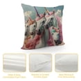 thumbnail image 4 of Orinice Unicorns Rainbow Graphic Decorative Throw Pillow Cover for Home Couch Living Room Bed Sofa - Short Plush Material - Invisible Zipper Design - 1PC 12x12in, 4 of 5