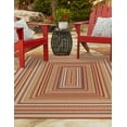 thumbnail image 3 of Rugs.com Baja Outdoor Collection Rug – 4' x 6' Burgundy Medium Rug Perfect For Entryways, Kitchens, Breakfast Nooks, Accent Pieces, 3 of 3