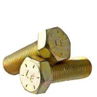 1/2-20 x 1 3/4 Hex Head Cap Screws, Alloy Steel Grade 8, Zinc Yellow Plating (Quantity: 275 pcs) - Fine Thread UNF, Fully Threaded, Length: 1 3/4 inch, Thread Size: 1/2 inch
