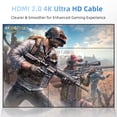 thumbnail image 4 of Diyanisly 8K Ultra HD HDMI 2.1 Braided Cable 10ft Support 8K@60Hz 4K@120Hz 48Gbps VRR ALLM for Gaming TV, 4 of 9
