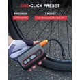 thumbnail image 4 of Mini Electric Bike Pump, 4X Faster 160 PSI Tire Pump with Guage Auto Stop, Portable Bicycle Presta Valves for Road Bike, Motorcycle, Mountain Car, Sports Ball, 4 of 4