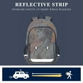 thumbnail image 5 of FORMRS Unisex School Backpack 17" Student Travel Bag with Laptop Compartment, Baseball Statue Pattern, 5 of 7