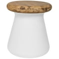 thumbnail image 3 of Safavieh Button Outdoor Modern Round Accent Table - Ivory, 3 of 5