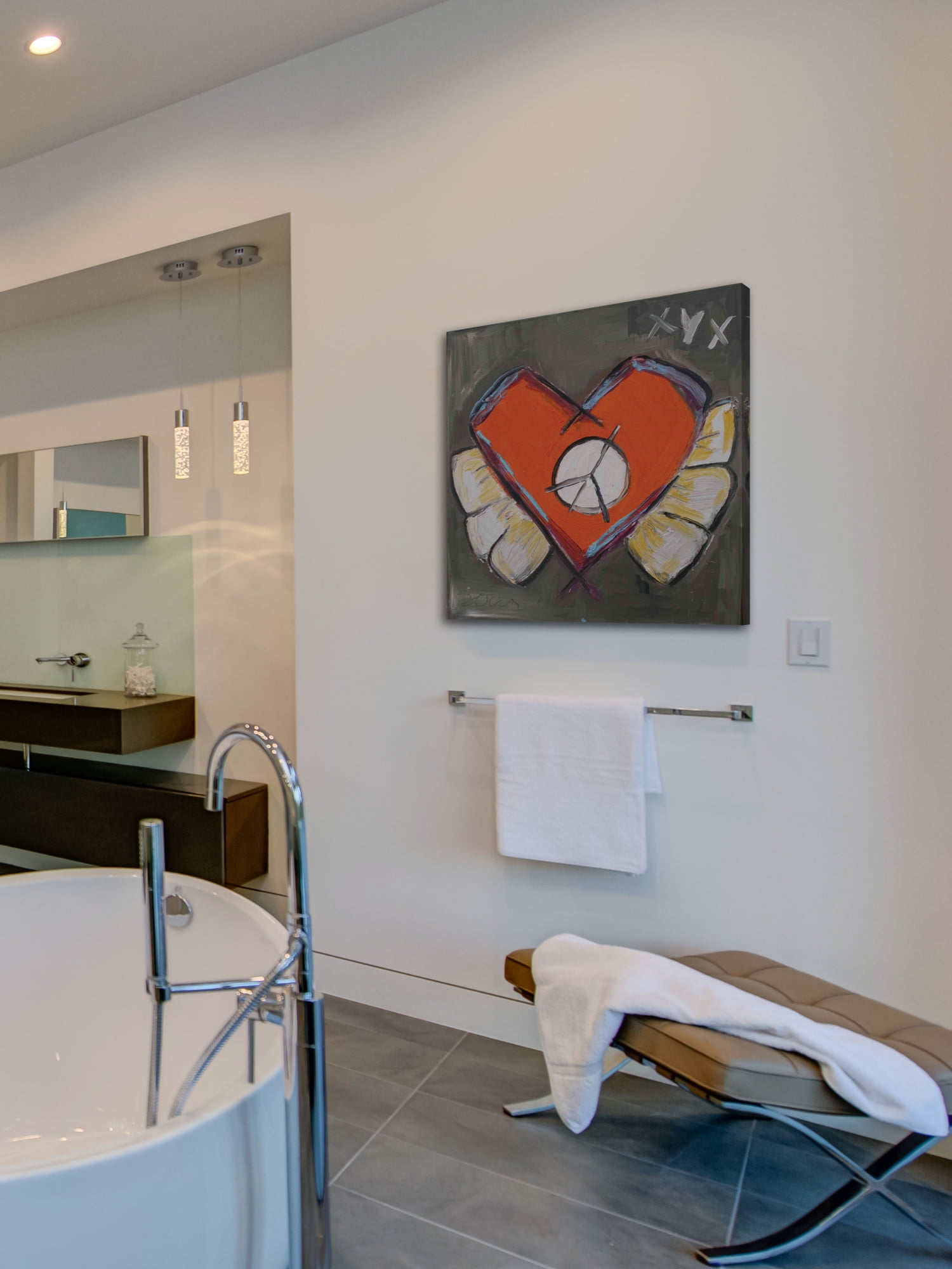 Marmont Hill "Sore Heart" by Tori Campisi Painting Print on Canvas