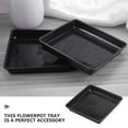 thumbnail image 2 of Platillo para maceta con forma cuadrada, bandeja para plantas en macetas, plato de plástico para plantas, Base para bonsái, plato de goteo para maceta, 15 Uds., 2 of 6