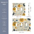 thumbnail image 2 of Yayeee Toggle Light Switch Wall Plate 3-Gang 6.37"x4.48" Decorative Outlet Cover, Halloween Cute Ghosts, 2 of 7