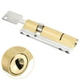 thumbnail image 4 of Uxcell 32.5/72.5 (105mm Overall) European Double Lock Cylinder with 8 Keys, 4 of 6